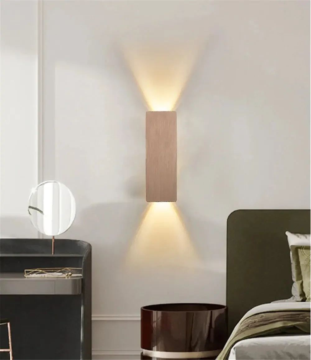 Modern Minimalist Aluminum LED Wall Sconce Interior Accent Living Room Lighting Noels Strive