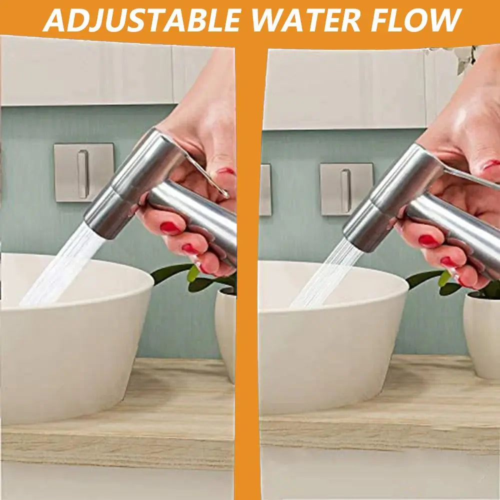 Stainless Steel Handheld Bidet Sprayer Set – Premium Self-Cleaning Bathroom Faucet Noels Strive