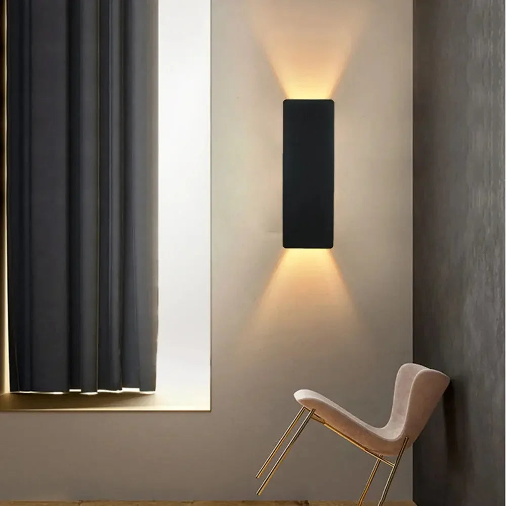 Modern Minimalist Aluminum LED Wall Sconce Interior Accent Living Room Lighting Noels Strive