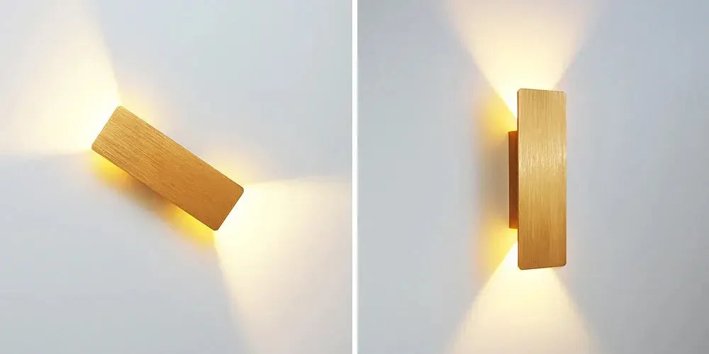 Modern Minimalist Aluminum LED Wall Sconce Interior Accent Living Room Lighting Noels Strive