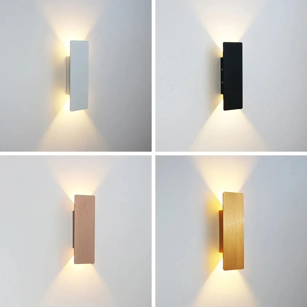 Modern Minimalist Aluminum LED Wall Sconce Interior Accent Living Room Lighting Noels Strive