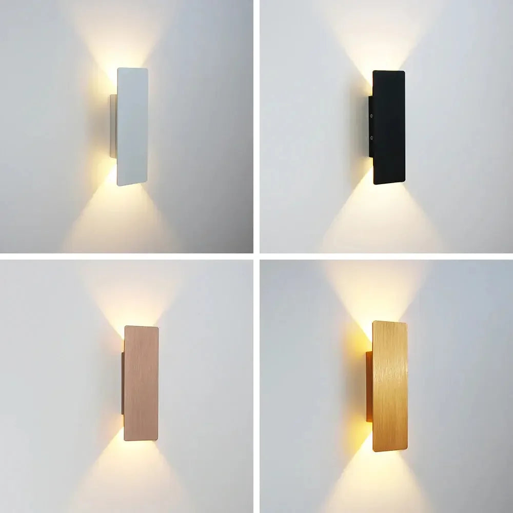 Modern Minimalist Aluminum LED Wall Sconce Interior Accent Living Room Lighting Noels Strive