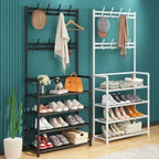 Multi-Layer Floor-Standing Shoe & Coat Rack – DIY Storage Organizer for Entryway Noels Strive