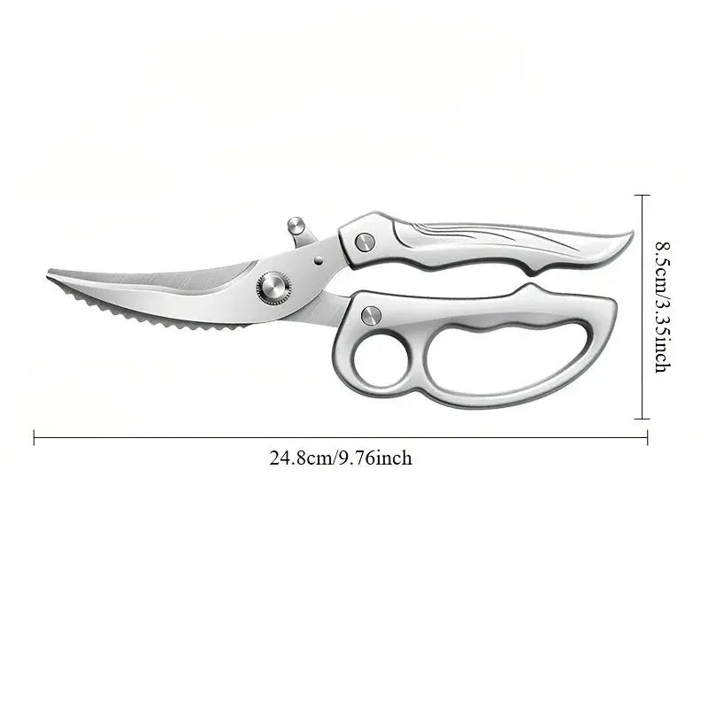 Professional Heavy-Duty Kitchen Shears – Spring-Loaded Poultry & Bone Snips Noels Strive