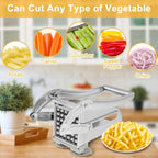 Stainless Steel French Fries Cutter – Manual Quick-Cut Potato Slicer for Home Kitchen Noels Strive