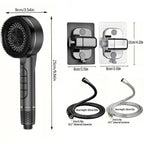 High Pressure 4-Mode Self-Cleaning Shower Head – Massage Silicone Brush & Filter Noels Strive