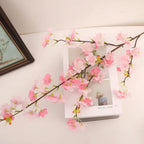 109cm Artificial Silk Cherry Blossom Branch – Long Stem Wedding & Event Wall Decor Noels Strive