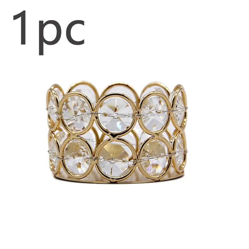 Elegant Crystal Tea Light Candle Holder Set – Luxury Table Decor for Home & Weddings Noels Strive