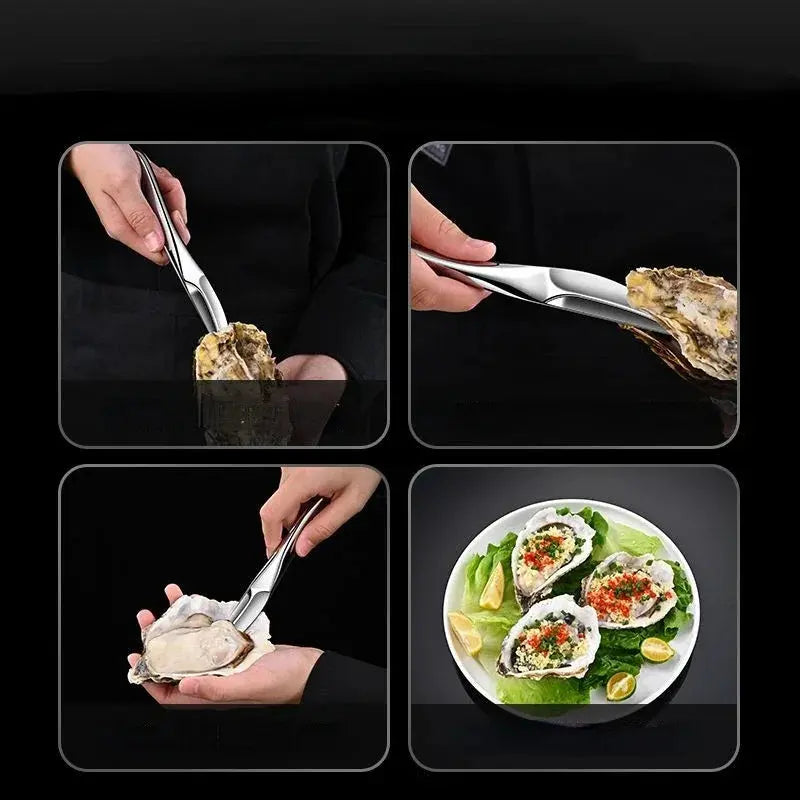 Premium Thickened Stainless Steel Oyster Knife – Commercial Grade Shell Opener Noels Strive