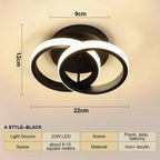 Modern Geometric LED Ceiling Light – Minimalist Aisle & Corridor Accent Lighting Noels Strive