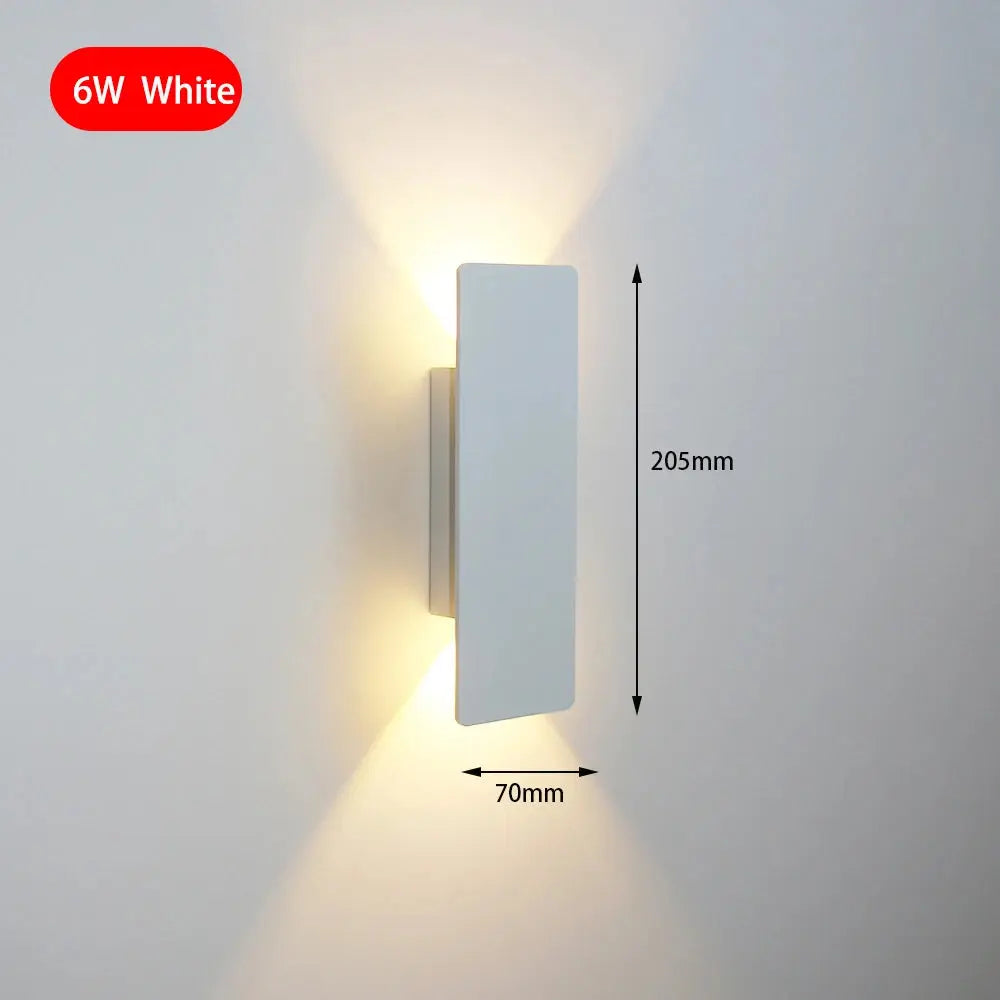 Modern Minimalist Aluminum LED Wall Sconce Interior Accent Living Room Lighting Noels Strive