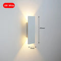 Modern Minimalist Aluminum LED Wall Sconce Interior Accent Living Room Lighting Noels Strive