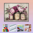 Vintage Sewing Machine Stamped Cross Stitch Kit – DIY Embroidery Set for Adult Beginners Noels Strive