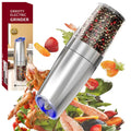 Automatic Electric Salt & Pepper Grinder Set – Adjustable Spice Mill with LED Light Noels Strive