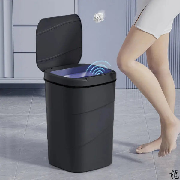 Smart Sensor Touchless Automatic Trash Can – Battery Powered Bin for Bathroom & Office Noels Strive