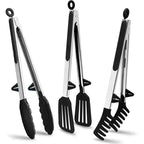 Premium Silicone Kitchen Tongs – Non-Stick Heat Resistant Serving Tongs for BBQ & Salad Noels Strive