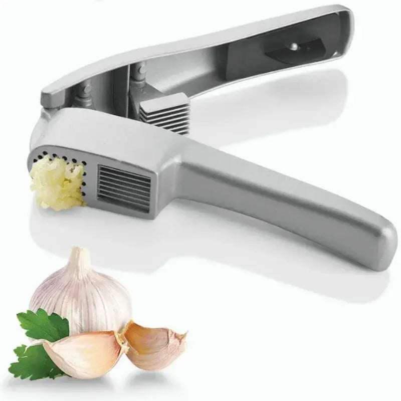Professional 2-in-1 Zinc Alloy Garlic Press & Slicer – Manual Kitchen Gadget for Home Noels Strive