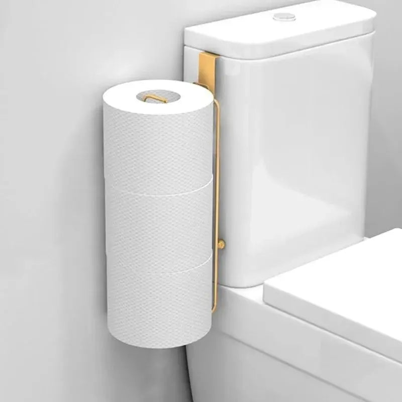 Wall Mounted Toilet Paper Holder with Storage – Self-Adhesive Bathroom Tissue Organizer Noels Strive