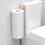 Wall Mounted Toilet Paper Holder with Storage – Self-Adhesive Bathroom Tissue Organizer Noels Strive