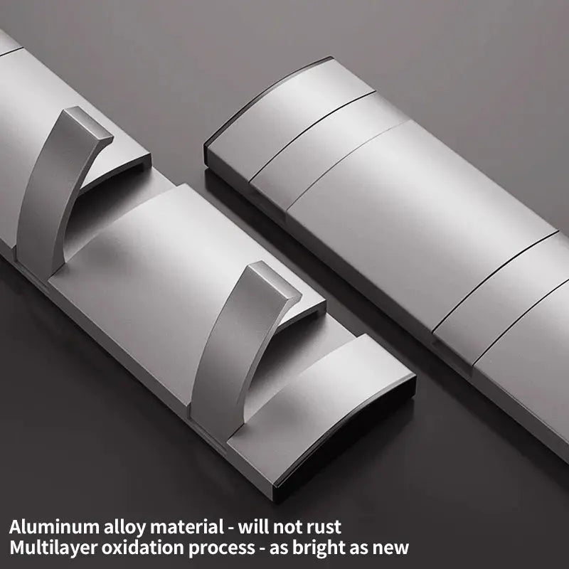 Modern Folding Door Hooks – Nail-Free Wall Rack for Towels, Coats & Kitchen Gear Noels Strive