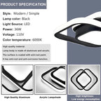 Modern Geometric LED Ceiling Light – Minimalist Aisle & Corridor Accent Lighting Noels Strive