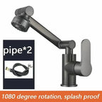 1080° Swivel Multifunction Basin Faucet – Dual Mode Hot & Cold Tap for Bathroom Noels Strive