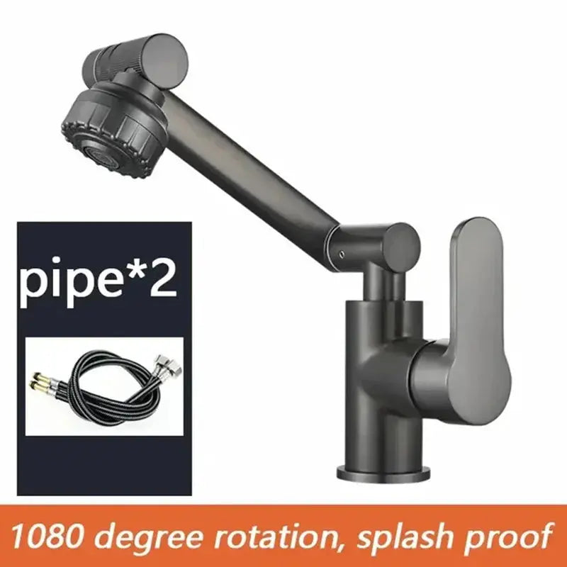 1080° Swivel Multifunction Basin Faucet – Dual Mode Hot & Cold Tap for Bathroom Noels Strive