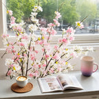 109cm Artificial Silk Cherry Blossom Branch – Long Stem Wedding & Event Wall Decor Noels Strive