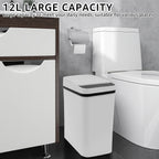 Smart 12L Touchless Infrared Trash Can – Waterproof Automatic Bin for Kitchen & Bath Noels Strive