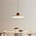 Nordic Cream Flying Saucer Pendant Light – Modern Hanging Lamp for Bedroom & Dining Noels Strive