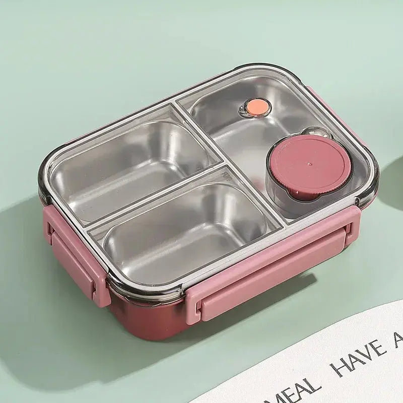 Premium 304 Stainless Steel Bento Box – Leakproof Lunch Container with Tableware Noels Strive
