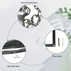 Modern 3-Piece Peach Blossom Metal Wall Art – Elegant Floral Decor for Home & Office Noels Strive