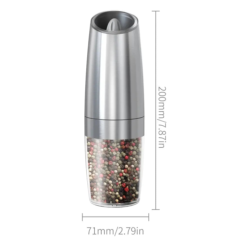 Automatic Electric Salt & Pepper Grinder Set – Adjustable Spice Mill with LED Light Noels Strive