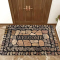 European Style Faux Stone Welcome Carpet – Non-Slip Entrance Rug for Living Room Noels Strive