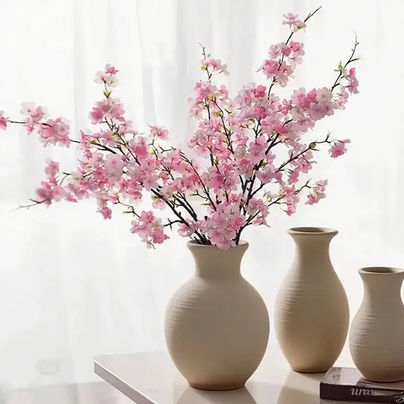 109cm Artificial Silk Cherry Blossom Branch – Long Stem Wedding & Event Wall Decor Noels Strive