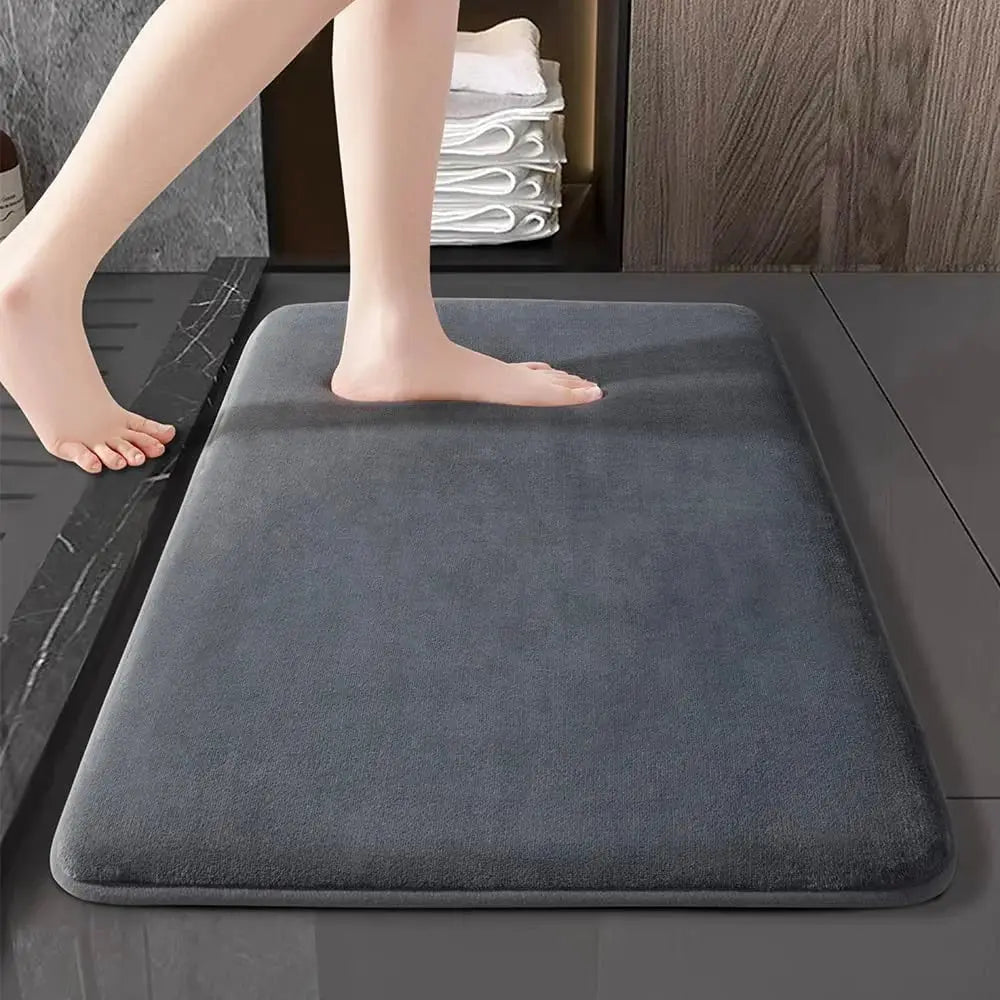 Super Absorbent Coral Velvet Bath Mat – Non-Slip Soft Floor Mat for Bathroom & Entry Noels Strive