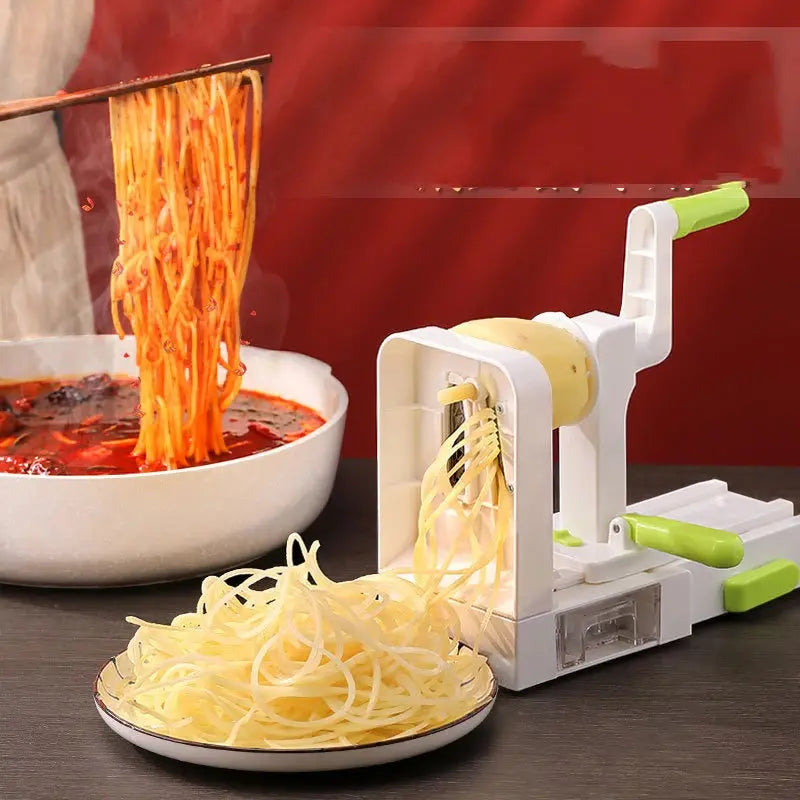 Stainless Steel Potato & Noodle Maker – Professional Vegetable Spiralizer for Salads Noels Strive