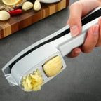 Professional 2-in-1 Zinc Alloy Garlic Press & Slicer – Manual Kitchen Gadget for Home Noels Strive