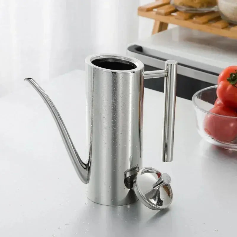 Premium 304 Stainless Steel Oil Pot – Dustproof & Leak-Proof Kitchen Storage Bottle Noels Strive