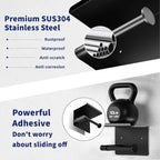 Self-Adhesive Stainless Steel Toilet Paper Holder with Phone Shelf – Wall-Mounted Organizer Noels Strive