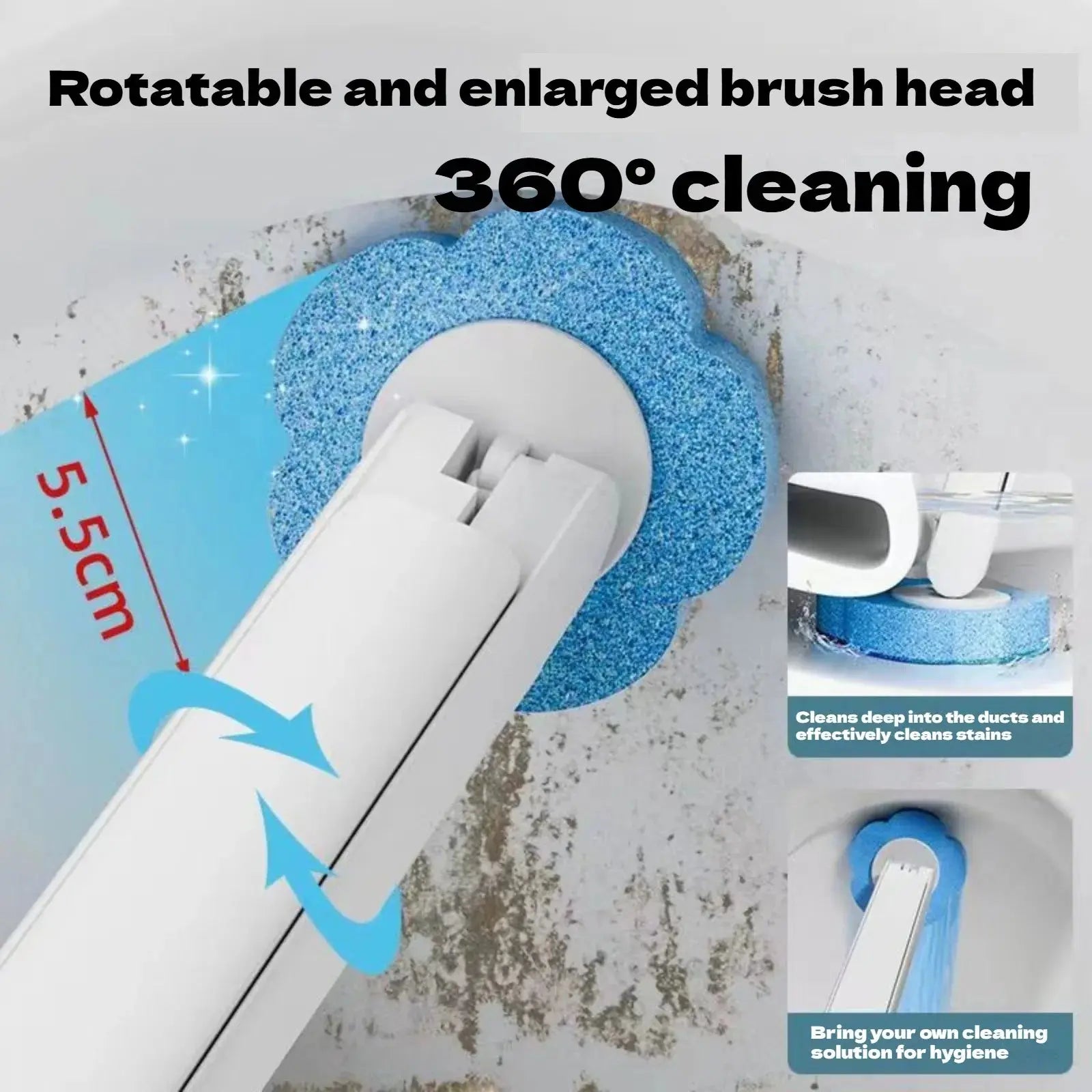 Wall Mounted Silicone Toilet Brush – Long-Handled Soft Bristle Cleaner with Holder Noels Strive