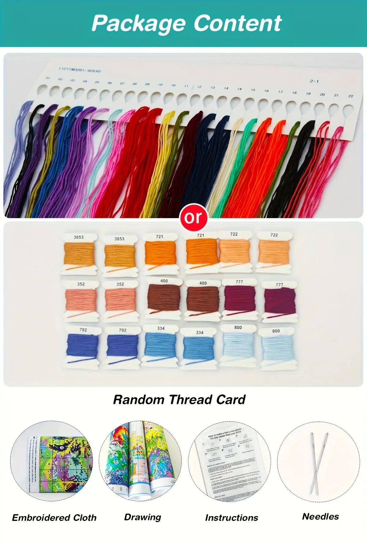 Handcrafted Garland Stamped Cross Stitch Kit – DIY Embroidery Set for Home Wall Decor Noels Strive