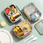 Premium 304 Stainless Steel Bento Box – Leakproof Lunch Container with Tableware Noels Strive