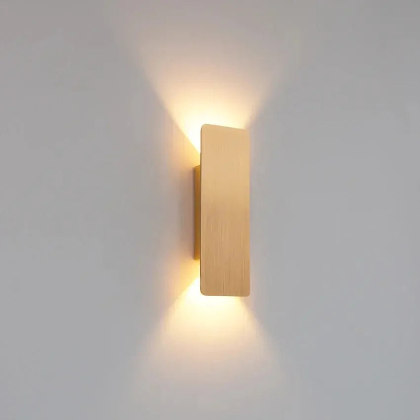Modern Minimalist Aluminum LED Wall Sconce Interior Accent Living Room Lighting Noels Strive