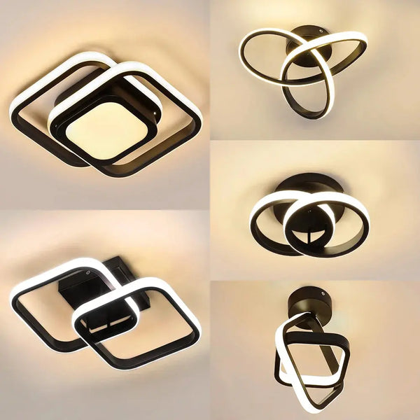 Modern Geometric LED Ceiling Light – Minimalist Aisle & Corridor Accent Lighting Noels Strive