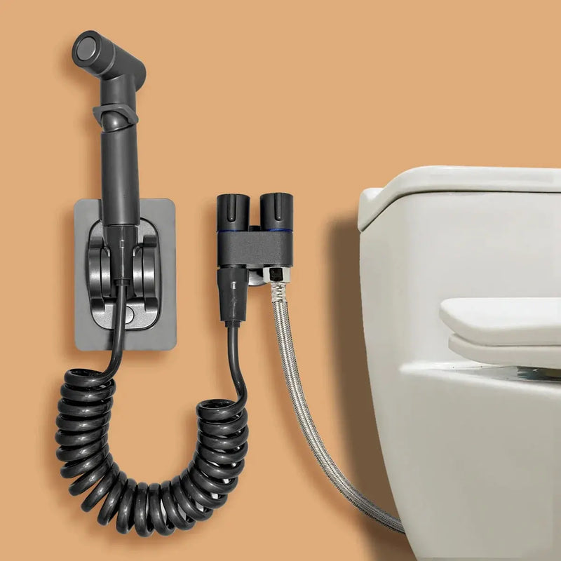 Handheld Bidet Toilet Sprayer Set – Double Outlet Angle Valve & Shower for Bathroom Noels Strive