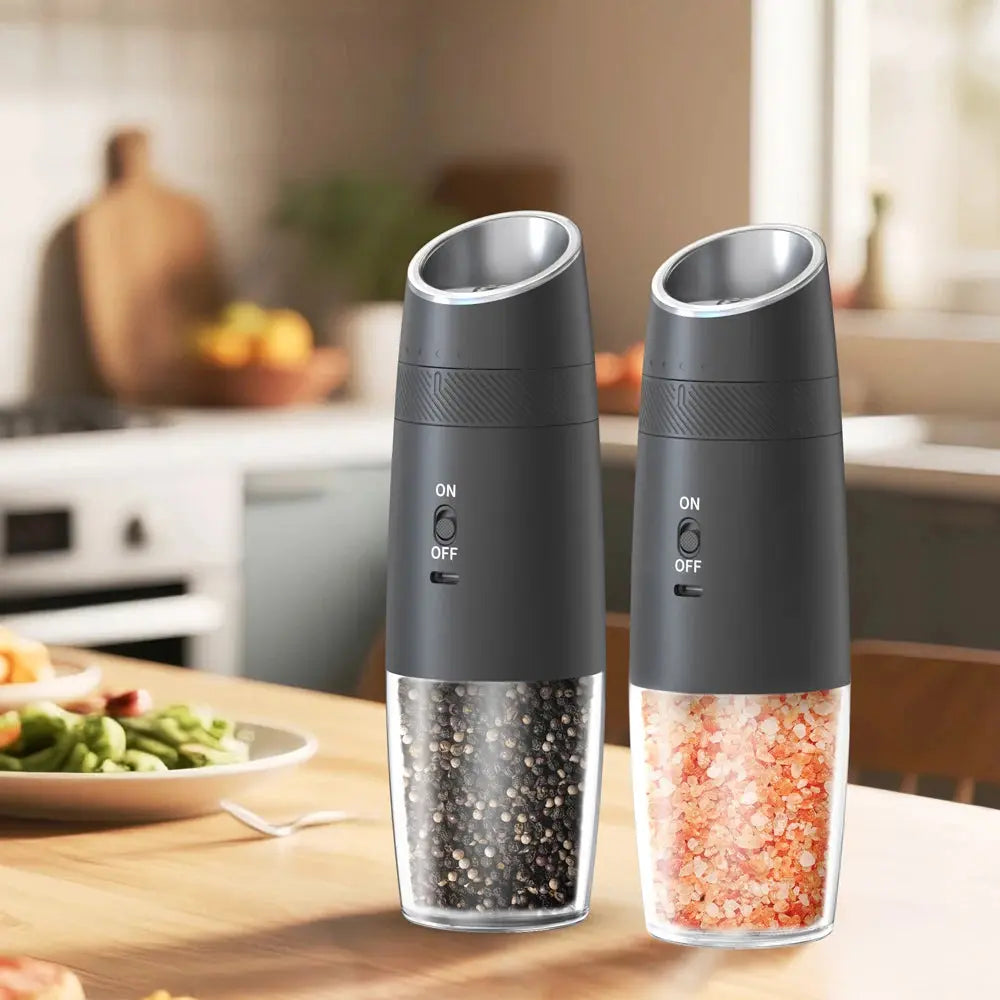 Rechargeable Automatic Pepper Grinder Set – Adjustable Spice Mill for Modern Kitchens Noels Strive