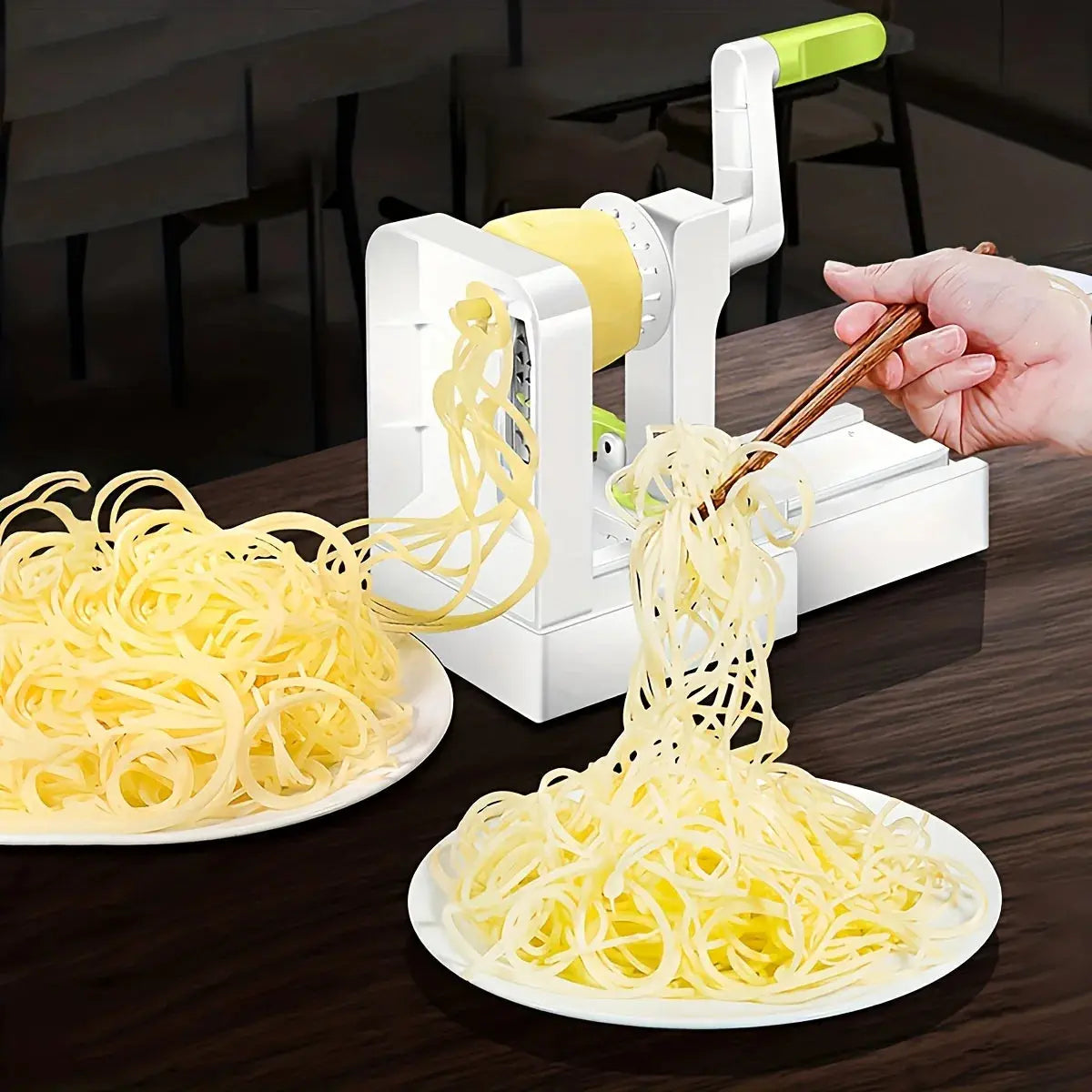 Stainless Steel Potato & Noodle Maker – Professional Vegetable Spiralizer for Salads Noels Strive
