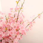 109cm Artificial Silk Cherry Blossom Branch – Long Stem Wedding & Event Wall Decor Noels Strive