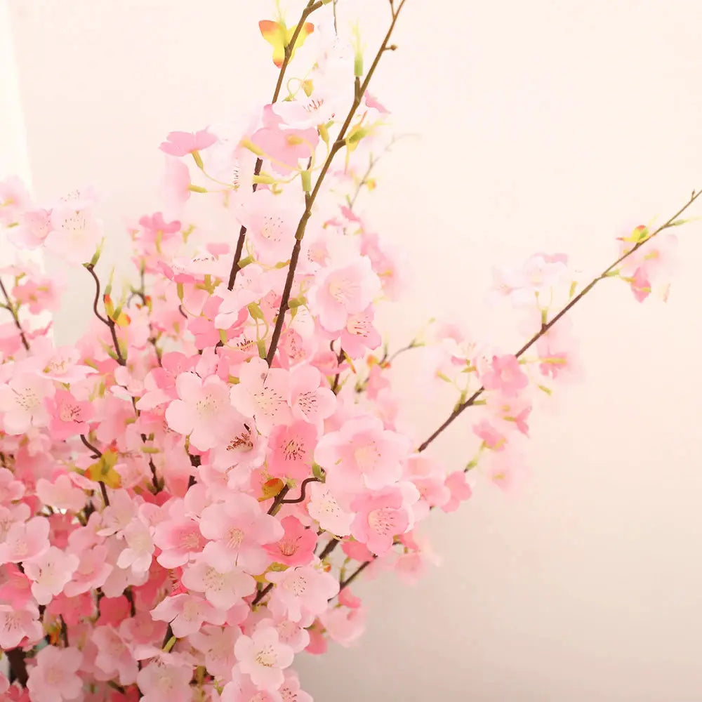 109cm Artificial Silk Cherry Blossom Branch – Long Stem Wedding & Event Wall Decor Noels Strive